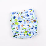 Sky Blue Printed Reusable Baby Infant Nappy Cloth Diaper BCP1017E