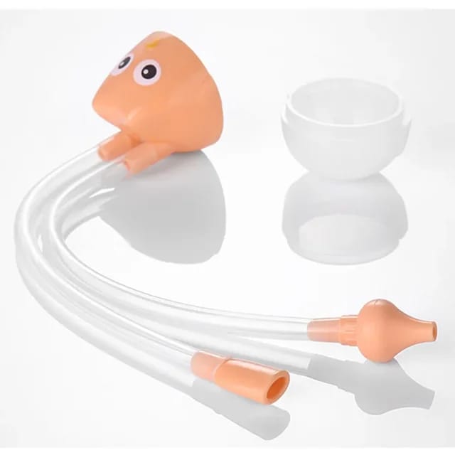 Orange Baby Nasal Aspirator Silicone Nasal Suction Snot Cleaner BCP1047C