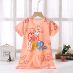 JF Peach Color Girls' nightdress Cotton Korean version T-Shirt TP6060C