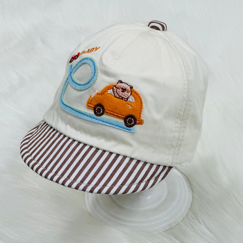 Cream Color Baby Car Cap CP5040D