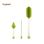 Green High Quality 3-Piece Bottle & Nipple Cleaning Brushes Set BCP1049C