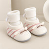 JF Primum Cream & Blush Pink Baby Winter Booties with Socks BTS9127C