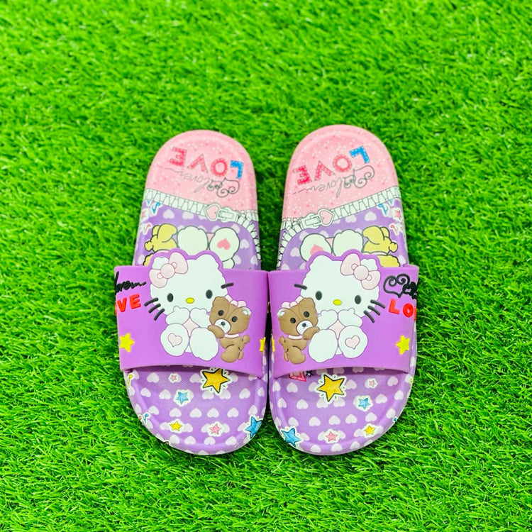 Purple Kittie Love Softy Casual Slipper SLP8008B