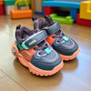 Orange & Charcoal Black Jogger Shoes SH7047B