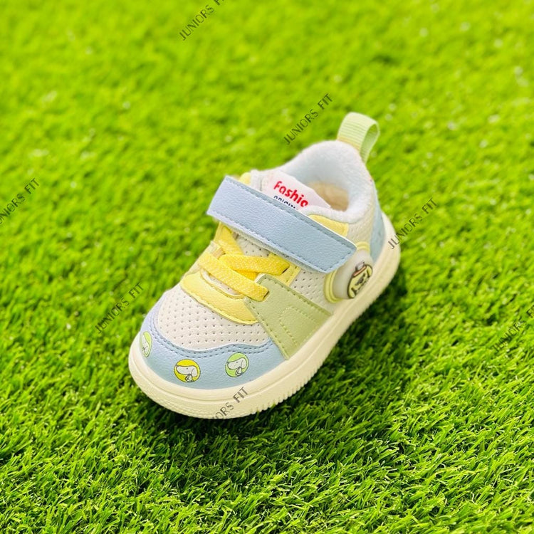 Sky Blue with Yellow Laces Shoes SH7039A