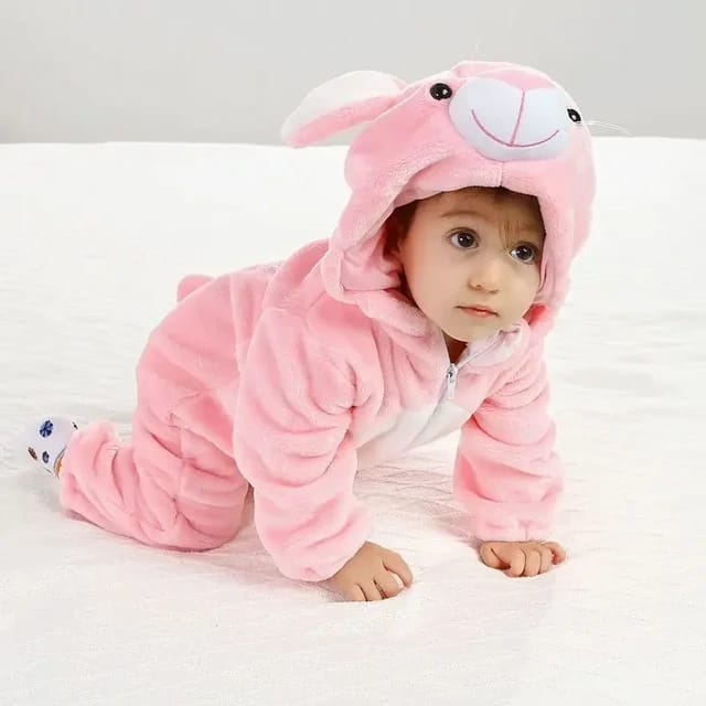 Baby Pink Winter Baby Rompers Animal Jumpsuit  Body Suit BS6030