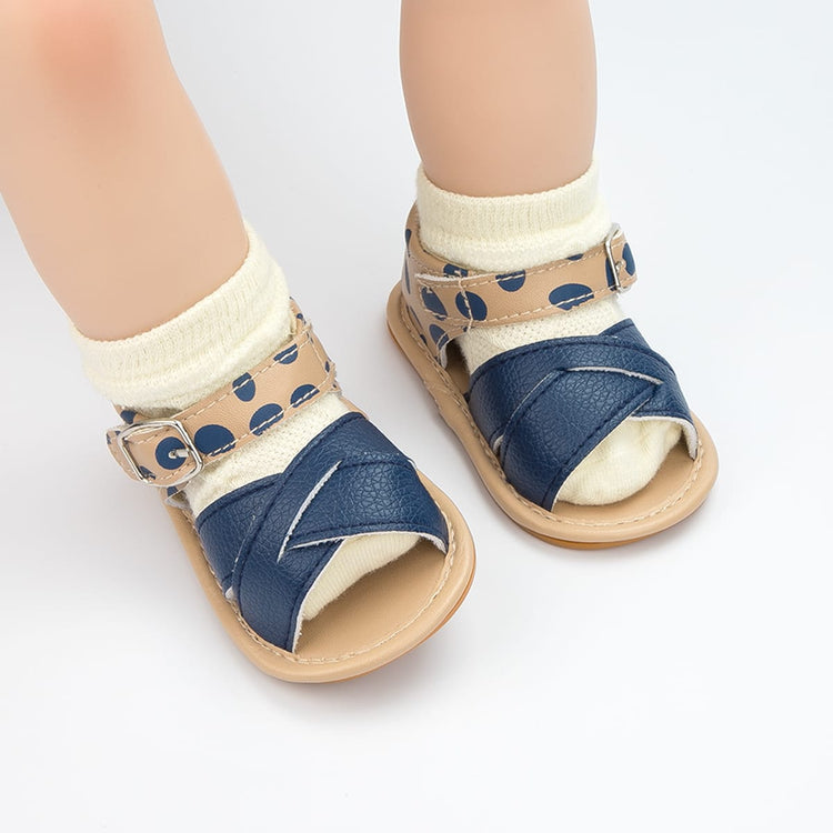 Navy Blue Baby Girls Summer Sandals SDL7536B