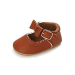 Baby Girls Brown Bow Buckle Comfortable Shoes SH7098C