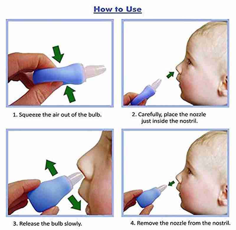 Sky Blue Silicone Newborn Nose Aspirator Toddler Nose Cleaner BCP1004A