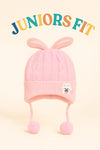 Light Pink Imported Baby Fashion Knitted Warm Winter Wool Cap (6 Months -3 Years) CP5096E
