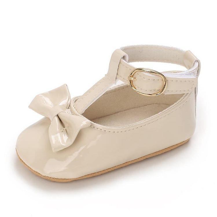 Apricot Color Baby Girls Princess Bow Shoes SH7090