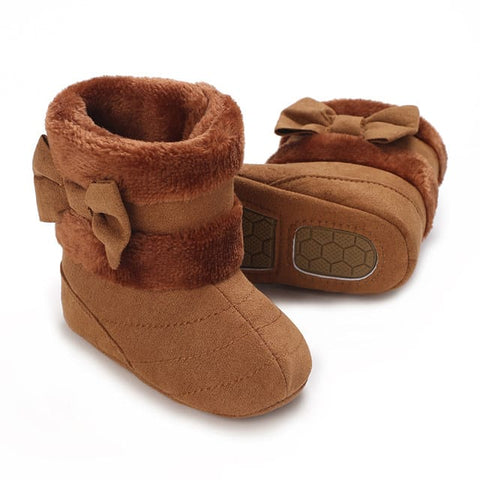 Brown Cute Comfortable Baby Warm Shoes SH7148B