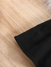 Girls' Black New Summer Bubble Sleeve Plain Color Dress with Cute Hat Two-piece Set Princess Dress FD6111C