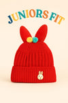 Red Baby Girls Fashion Warm Winter Wool Cap (0 Months - 24 Months) CP5095B
