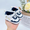 Blue Adorable Cartoon Print Soft Sole Baby Sneakers Booties BTS9120C