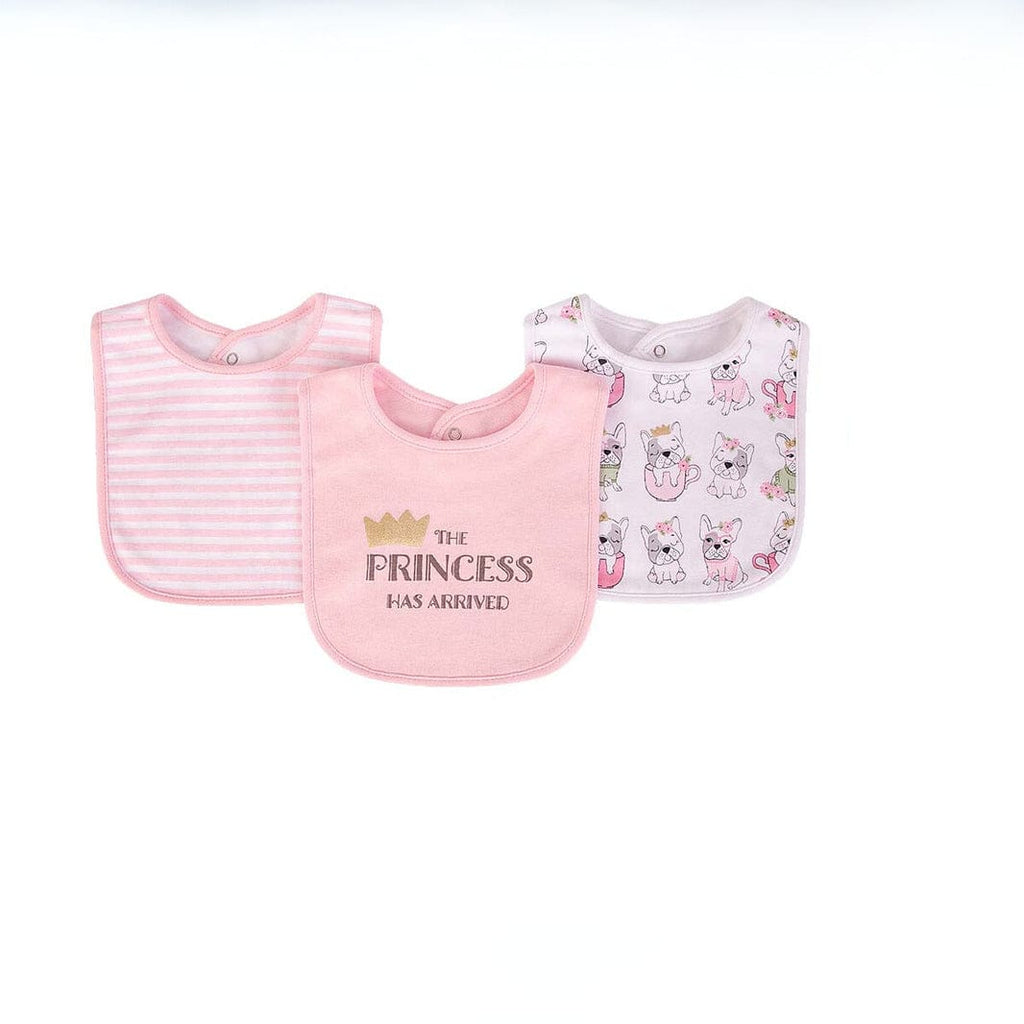 HB Princess has Arrived Pack of 3 Towel Bibs BB2026A