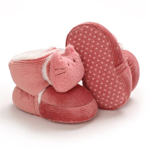 Pink Fashion Cotton Baby Warm Shoes SH7132F