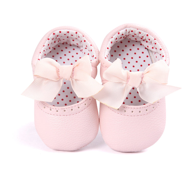 Pink Bow Booties BTS9070A