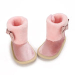 Pink Baby Girls High-top Warm Winter Shoes SH7126D