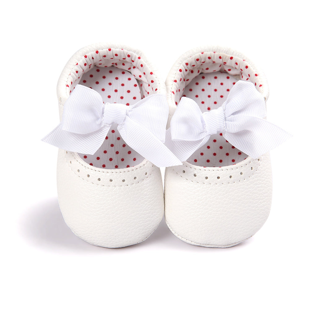 White Bow Booties BTS9070C