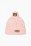 Pink Baby Bear Warm Winter Wool Cap (0 Months - 24 Months) CP5091B