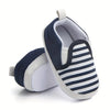 Children's Shoes for Boys and Girls, Cute Striped Canvas Soft Bottom BTS9121B