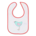 HB Pink Pretty Fox & Bird Pack of 3 Towel Bibs BB2013B