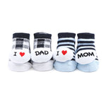 BF Sky Blue & White Pack of 2 Socks SK3003C