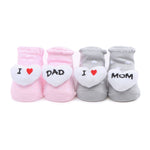 BF Pink & Gray Pack of 2 Socks SK3003D