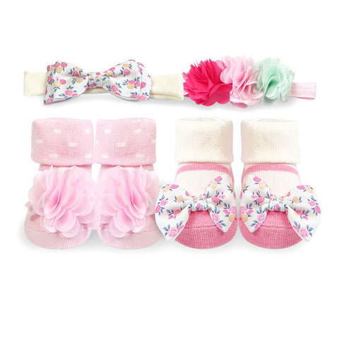 HB Pink Pack of 4 Head Band & Socks SK3005A