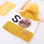 Yellow Winter Warm Hat Smile Knitting Hat Cap CP5003A