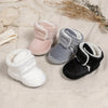 Silver Blue Baby Comfortable Corduroy Warm Shoes SH7131C