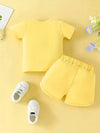 2pcs Cute "I'm a Pretty Girl" T-Shirt and Shorts Set Summer Clothes for Girls, Perfect for Outdoor FD6127F