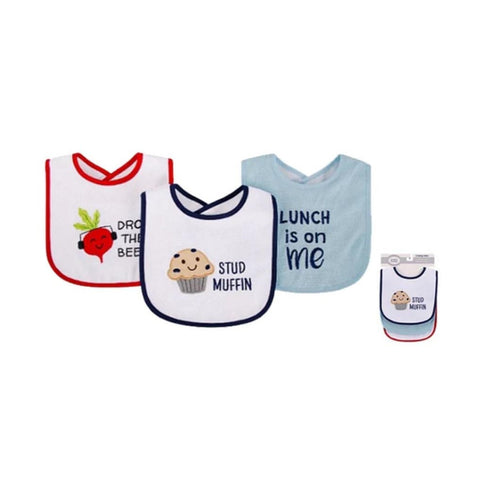 HB Drop the Beet Pack of 3 Towel Bibs BB2013G