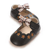 Cute Floral Mary Jane Toddler Shoes with Bow, All-Season Slip-On Casual Walking Flat Sole Shoes SH7165A