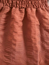 Girls' Brown New Summer Bubble Sleeve Plain Color Dress with Cute Hat Two-piece Set Princess Dress FD6111G