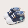 Blue & White High Ankle Booties BTS9043B