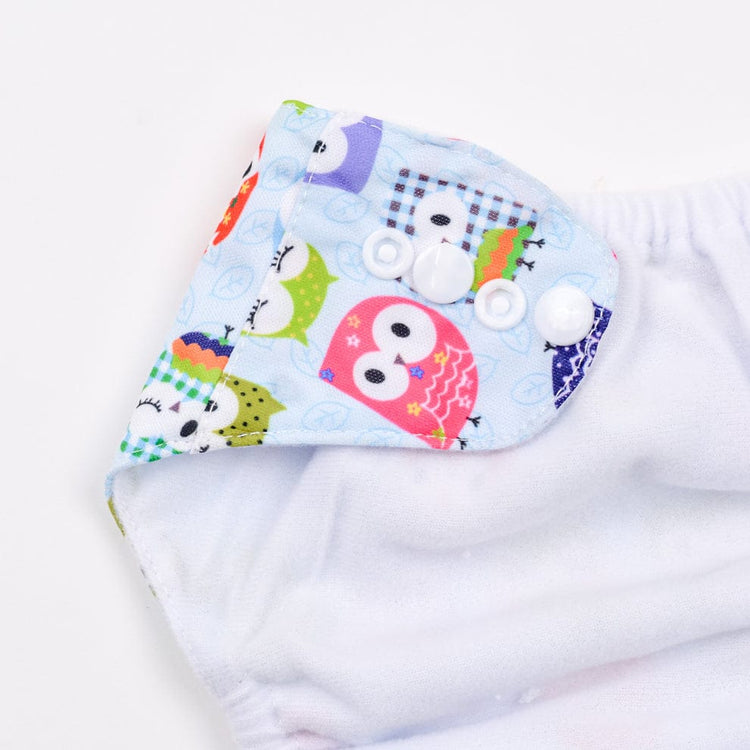 Sky Blue Owl Reusable Baby Infant Nappy Cloth Diaper BCP1017I