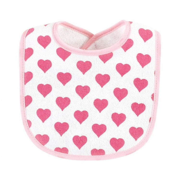 HD 3 Pieces Pink & White Bibs Set BB2016C