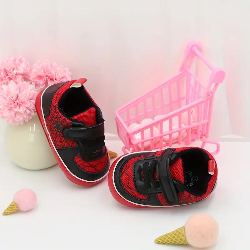 Baby Learning, Fashionable Spider Web Design Baby Sports Booties BTS9121E