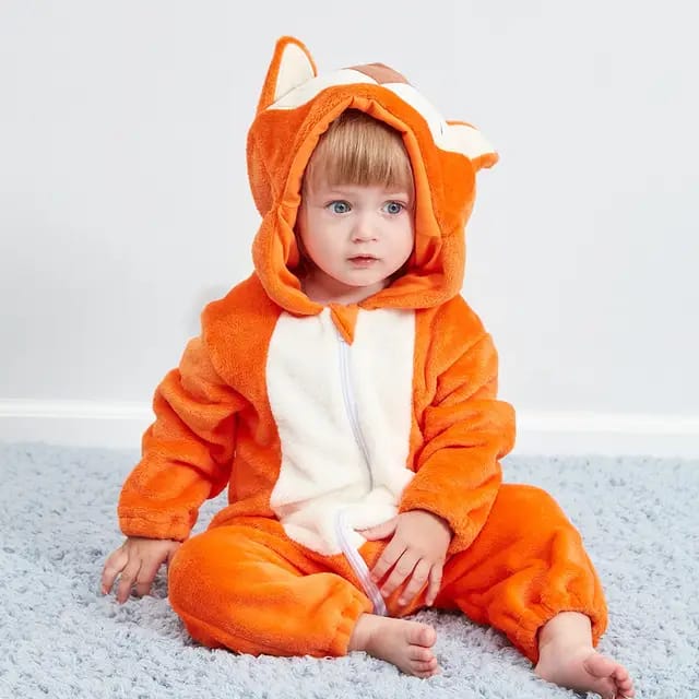 Orange Winter Baby Rompers Fox Jumpsuit  Body Suit BS6031