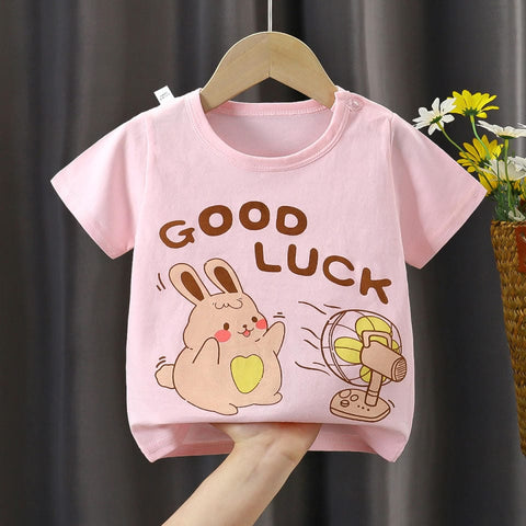 JF Light Pink Good Luck T-Shirt TP6075A