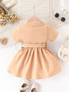 Women'S Plus Size Sleeveless Dress - Peach, Casual Summer Dress with Ruffle Detail, Polyester Fabric, Perfect for Casual Attire or Gifts FD6112D
