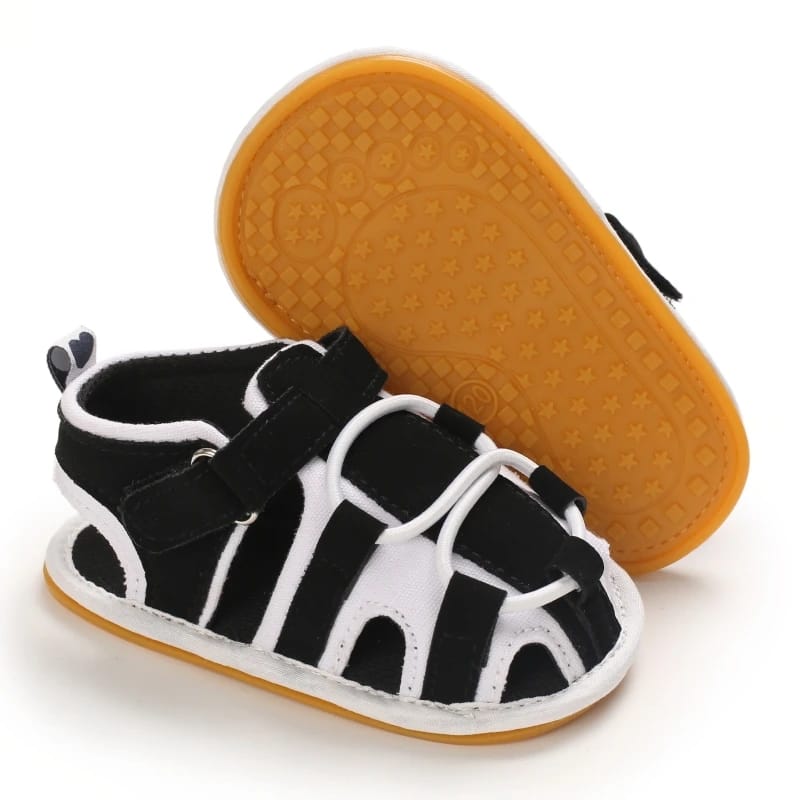 Balck & White Sandals SDL7508A