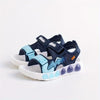 Children's Blue Lightweight Breathable Sandals - Non-Slip PVC Sole with Hook & Loop Closure, Low-Top Open-Toe Casual Suitable for Spring Summer Sandals SDL7570A