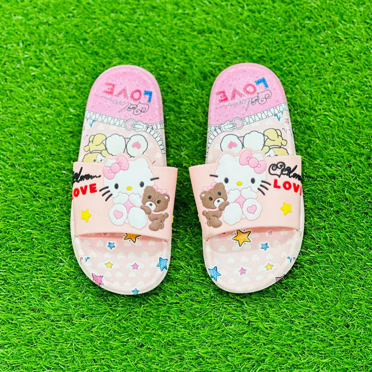 Baby Pink Kittie Love Softy Casual Slipper SLP8008C