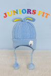 Sky Blue Imported Baby Fashion Knitted Warm Winter Wool Cap (6 Months -3 Years) CP5096B