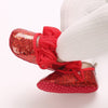 Red Cute Flower Princess Baby Girl Booties BTS9118B