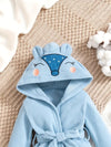 Flannel Hooded Sleepwear Coral Velvet Embroidered Fox Cute Cartoon Baby Clothes NS6100
