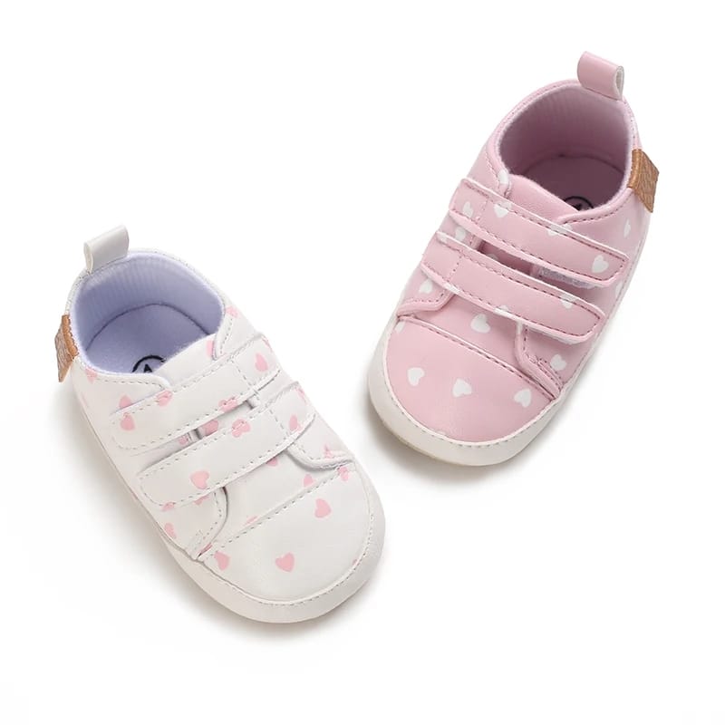 Pink Heart Baby Shoes SH7122B